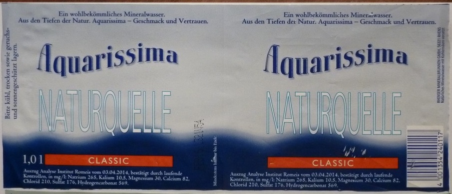 Germany - Aquarissima classic 1,0l