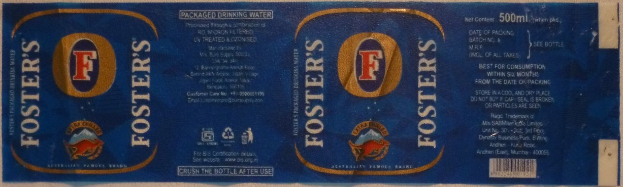 India - Foster´s 500ml